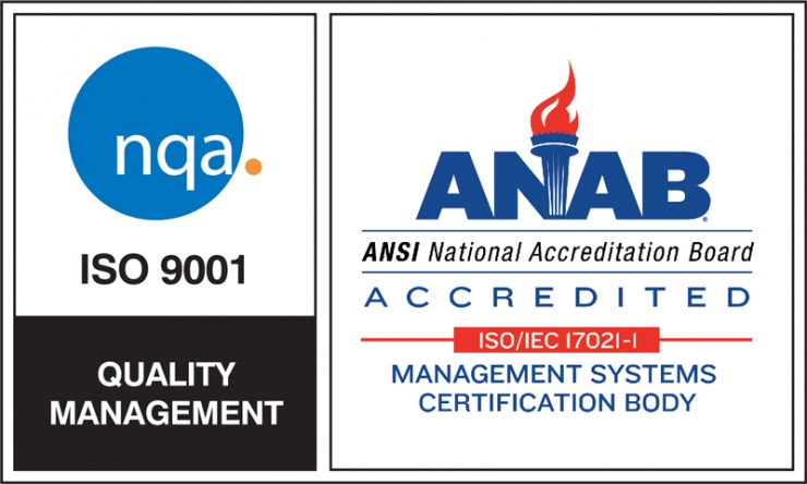 NQA ISO9001 ANAB graphic